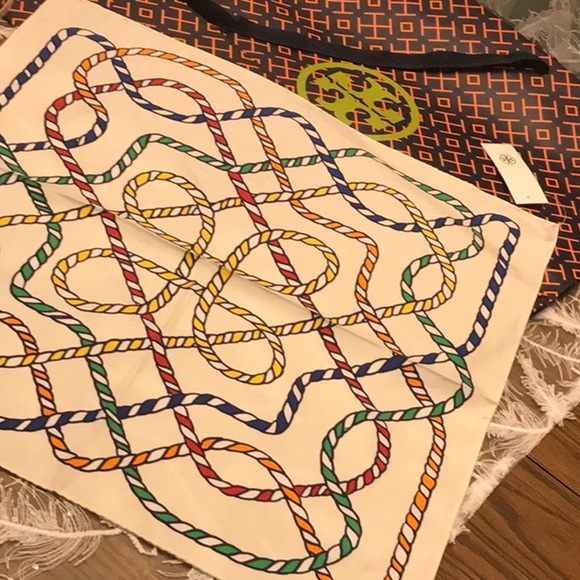 Tory Burch Accessories - Tory BURCH Silk SCARF Nautical rope rare design Tory Burch Accessories - Tory BURCH Silk SCARF Nautical rope rare design